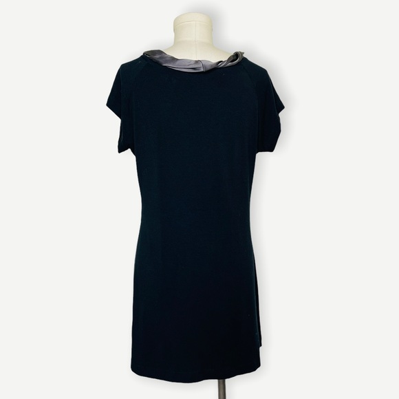 People Like Frank Black Knit Babydoll Mini Dress Size Large - Picture 2 of 7